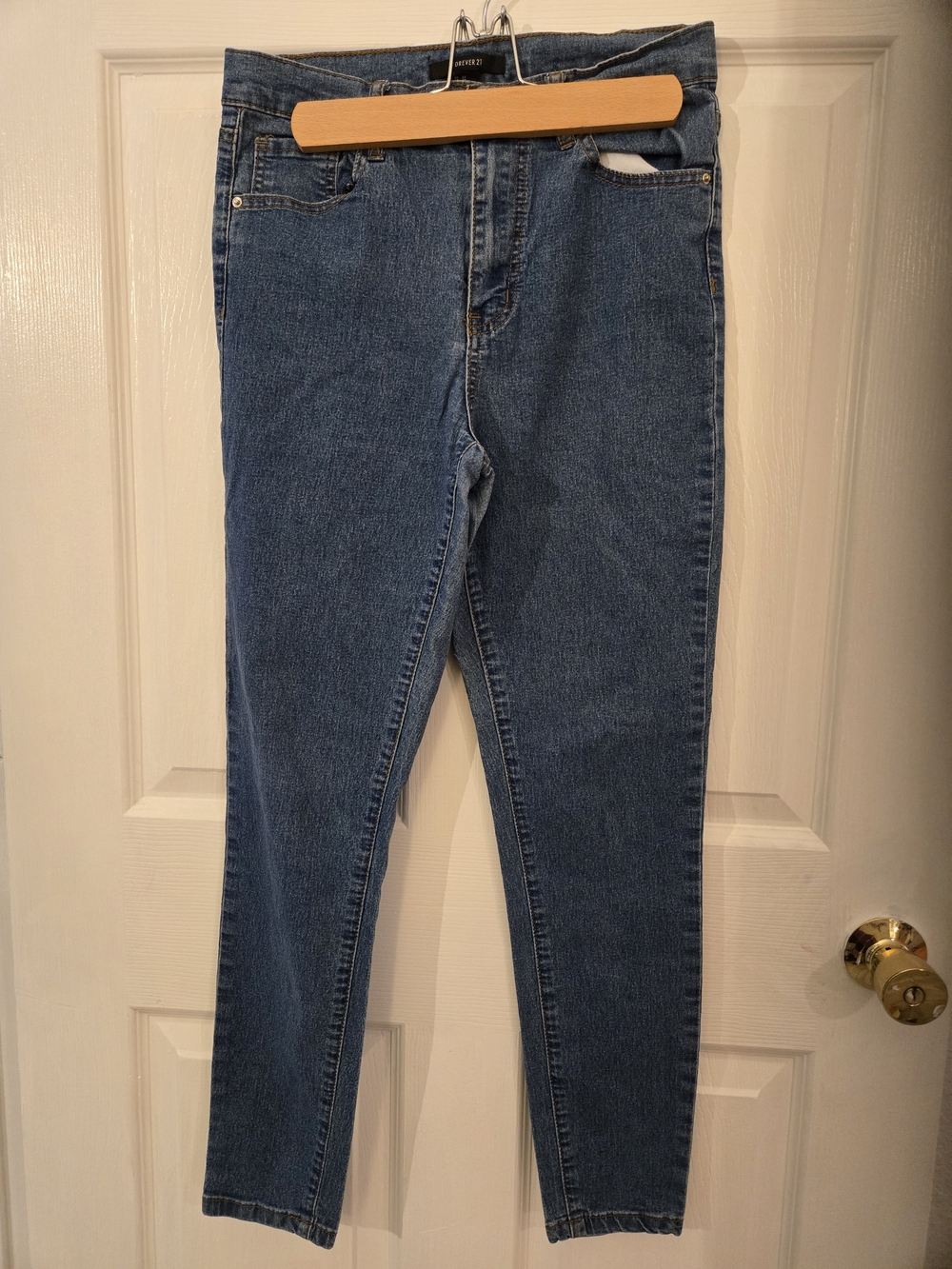 Forever 21 Dark Blue Skinny Jeans